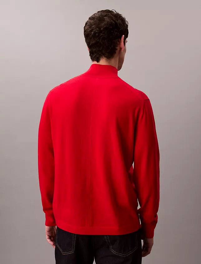 Merino Wool Mock Neck Sweater Merino Wool Mock Neck Sweater