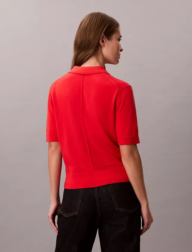 Merino Wool Polo Sweater Merino Wool Polo Sweater