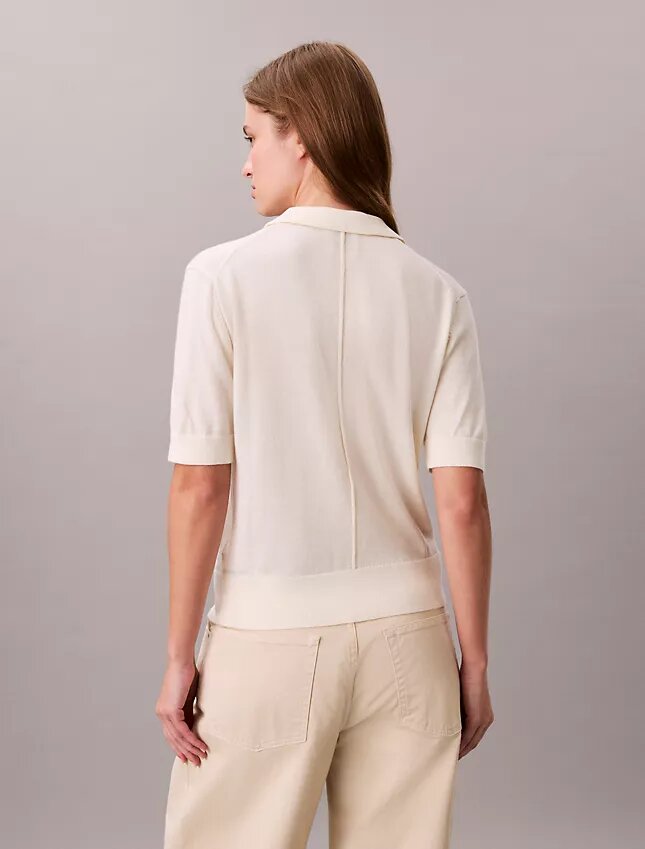 Merino Wool Polo Sweater Merino Wool Polo Sweater