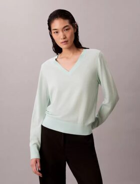 Merino Wool V-Neck Sweater