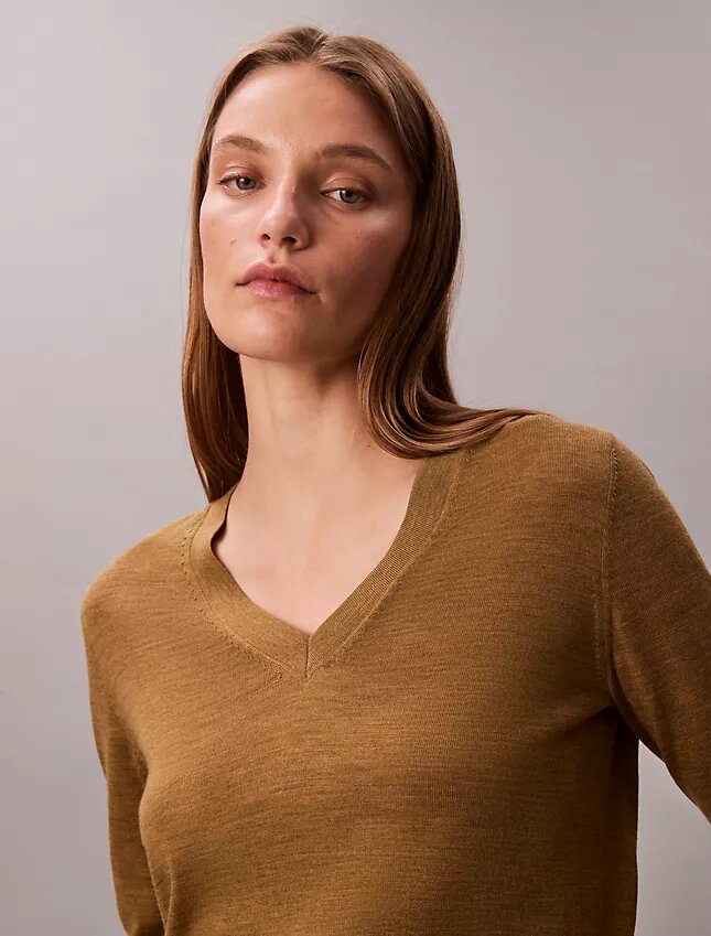 Merino Wool V-Neck Sweater Merino Wool V-Neck Sweater