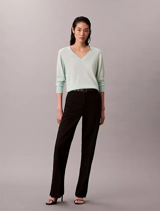 Merino Wool V-Neck Sweater Merino Wool V-Neck Sweater