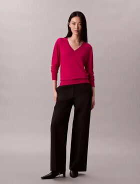 Merino Wool V-Neck Sweater