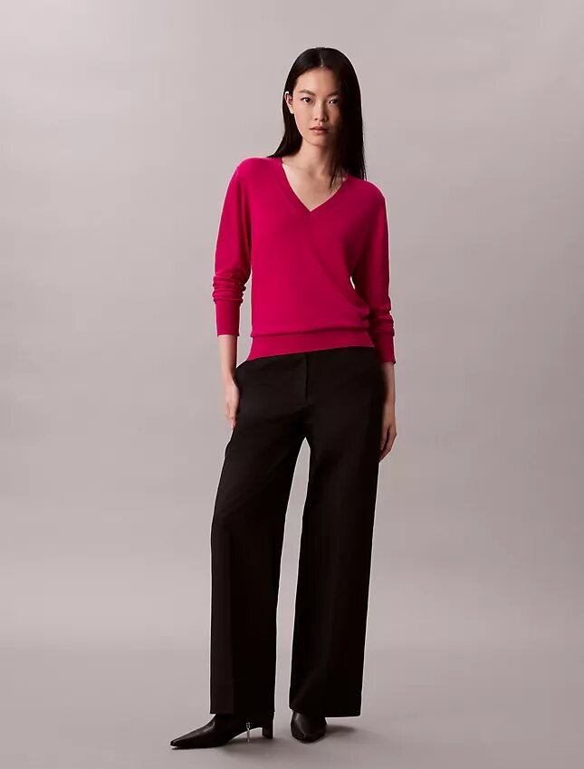 Merino Wool V-Neck Sweater Merino Wool V-Neck Sweater