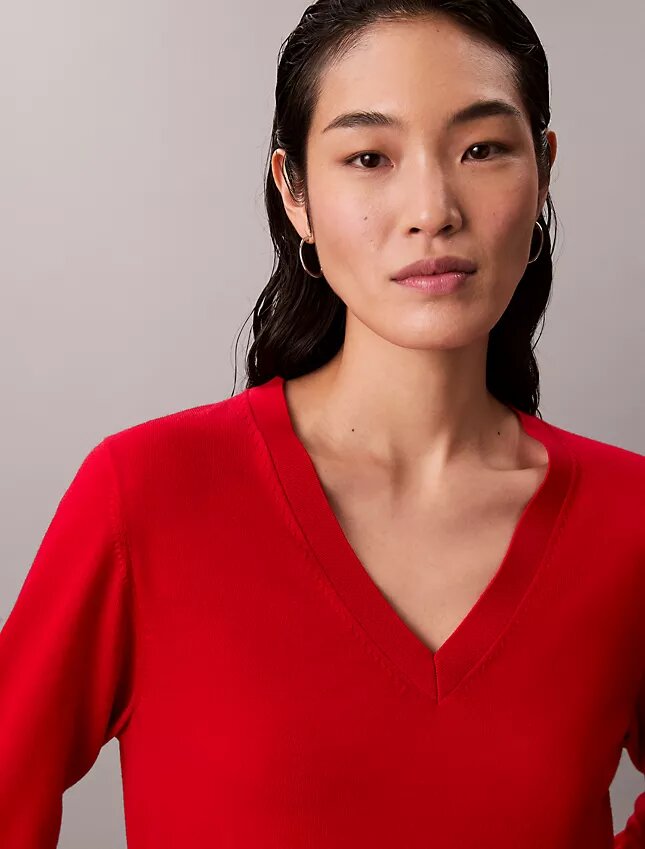 Merino Wool V-Neck Sweater Merino Wool V-Neck Sweater