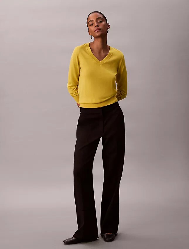 Merino Wool V-Neck Sweater Merino Wool V-Neck Sweater