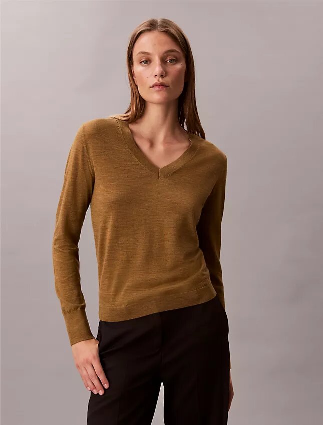 Merino Wool V-Neck Sweater Merino Wool V-Neck Sweater