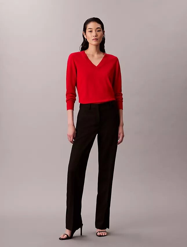 Merino Wool V-Neck Sweater Merino Wool V-Neck Sweater
