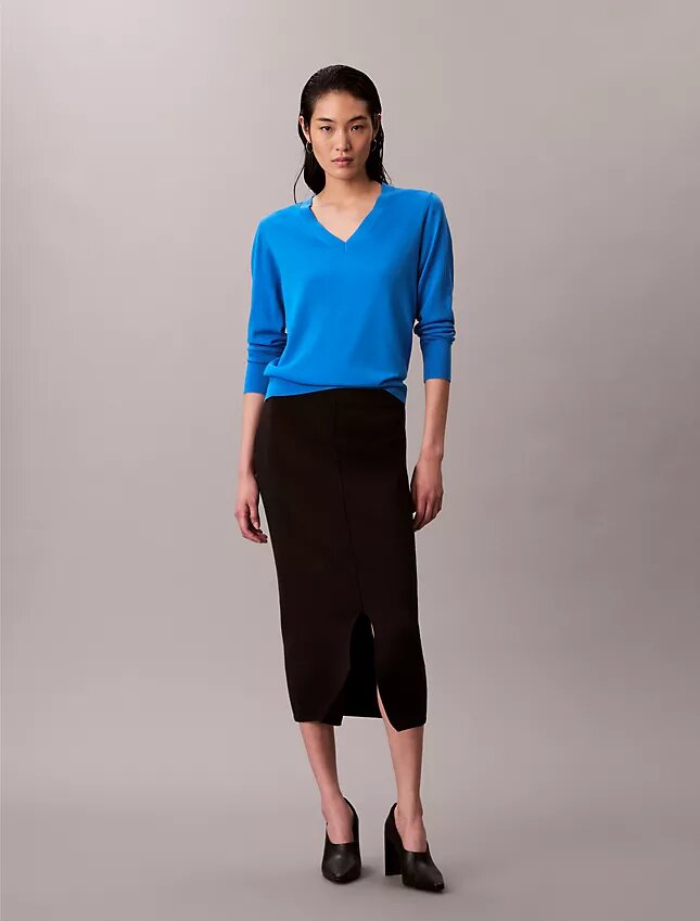 Merino Wool V-Neck Sweater Merino Wool V-Neck Sweater