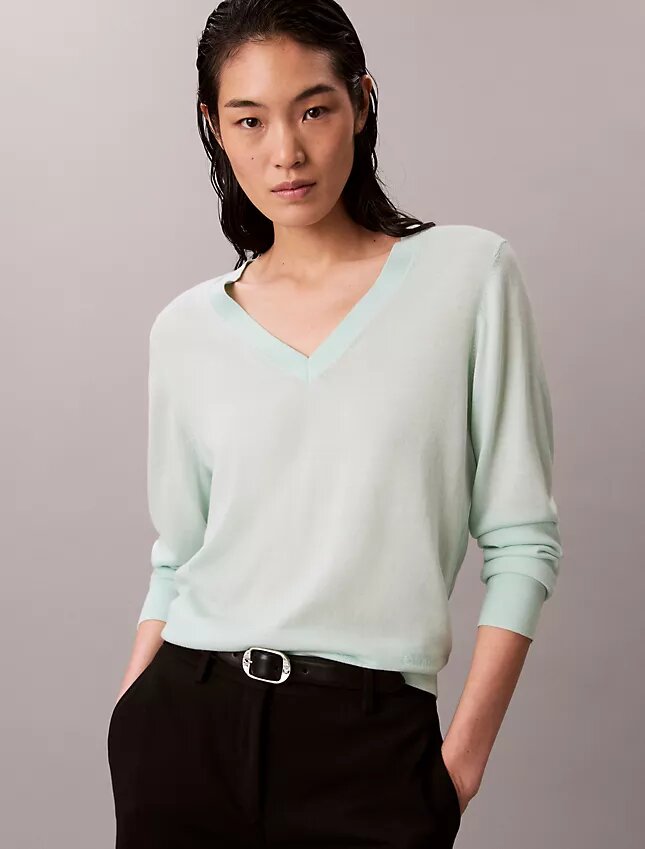 Merino Wool V-Neck Sweater Merino Wool V-Neck Sweater