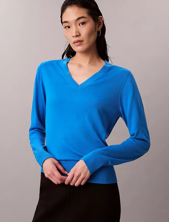 Merino Wool V-Neck Sweater Merino Wool V-Neck Sweater