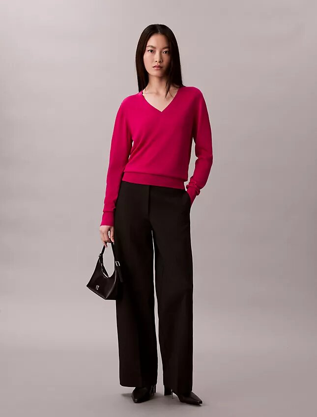 Merino Wool V-Neck Sweater Merino Wool V-Neck Sweater