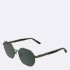 Metal Modified Rectangle Sunglasses