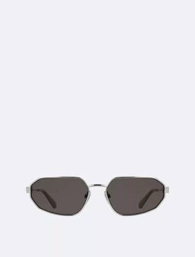 Metal Slim Modified Rectangle Sunglasses Metal Slim Modified Rectangle Sunglasses