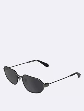Metal Slim Modified Rectangle Sunglasses Metal Slim Modified Rectangle Sunglasses