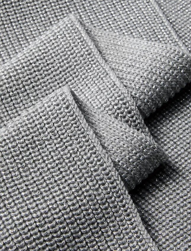 Metallic Knit Scarf Metallic Knit Scarf