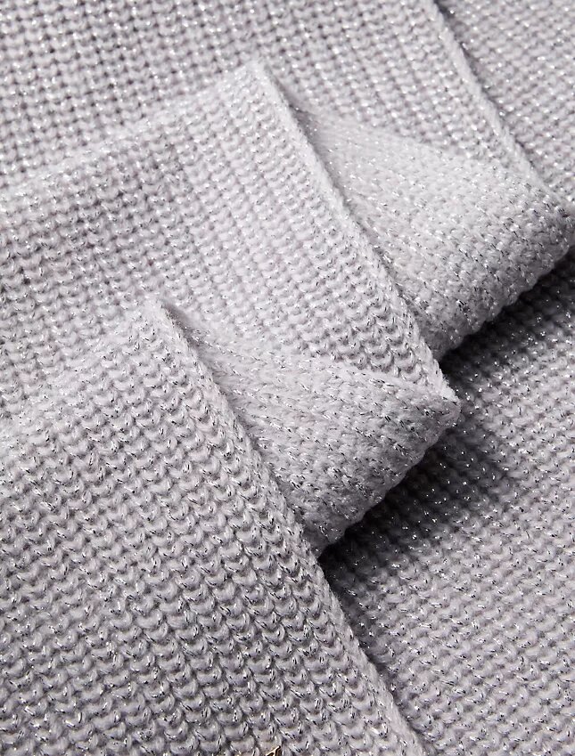 Metallic Knit Scarf Metallic Knit Scarf