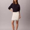 Micro Cable Knit Mini Skirt