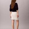 Micro Cable Knit Mini Skirt