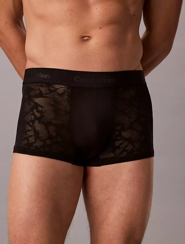 Microfiber Lace Low Rise Trunk Microfiber Lace Low Rise Trunk