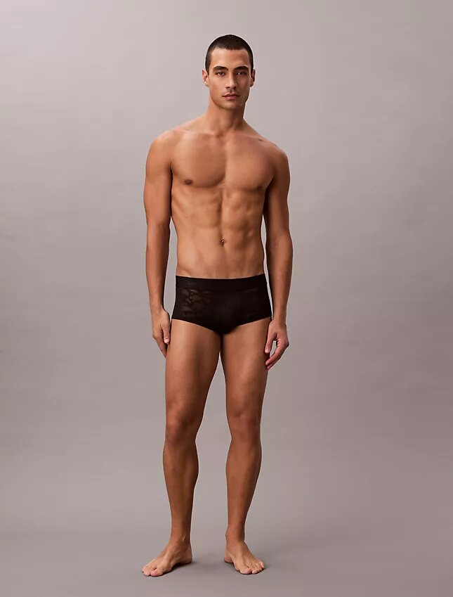 Microfiber Lace Ultra Low Rise Trunk Microfiber Lace Ultra Low Rise Trunk