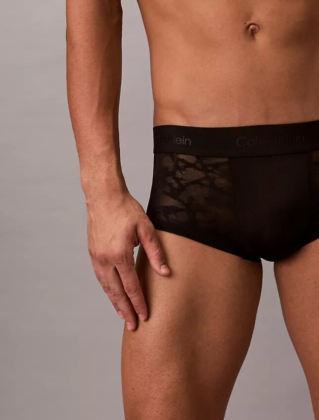 Microfiber Lace Ultra Low Rise Trunk Microfiber Lace Ultra Low Rise Trunk