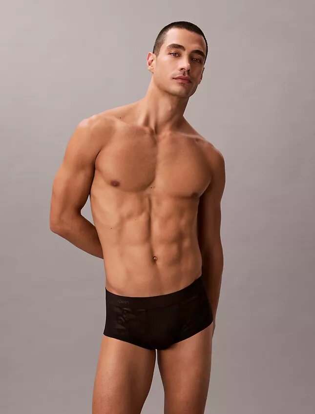 Microfiber Lace Ultra Low Rise Trunk Microfiber Lace Ultra Low Rise Trunk