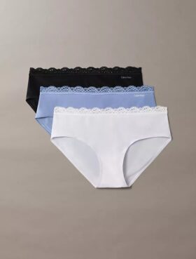 Microfiber Stretch with Lace 3-Pack Hipster