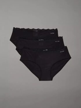 Microfiber Stretch with Lace 3-Pack Hipster