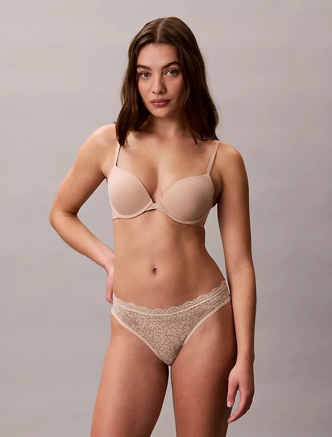 Microfiber Stretch with Lace 3-Pack Thong Microfiber Stretch with Lace 3-Pack Thong