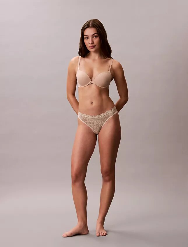 Microfiber Stretch with Lace 3-Pack Thong Microfiber Stretch with Lace 3-Pack Thong
