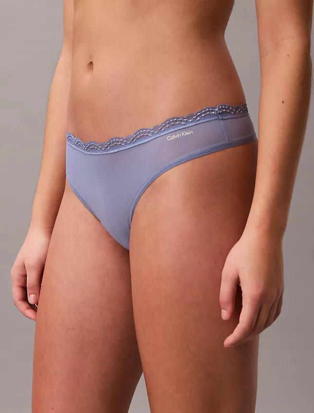 Microfiber Stretch with Lace 3-Pack Thong Microfiber Stretch with Lace 3-Pack Thong