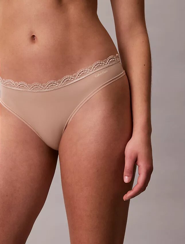 Microfiber Stretch with Lace Thong Microfiber Stretch with Lace Thong
