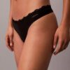 Microfiber Stretch with Lace Thong Microfiber Stretch with Lace Thong
