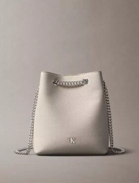 Minimal Monogram Bucket Bag