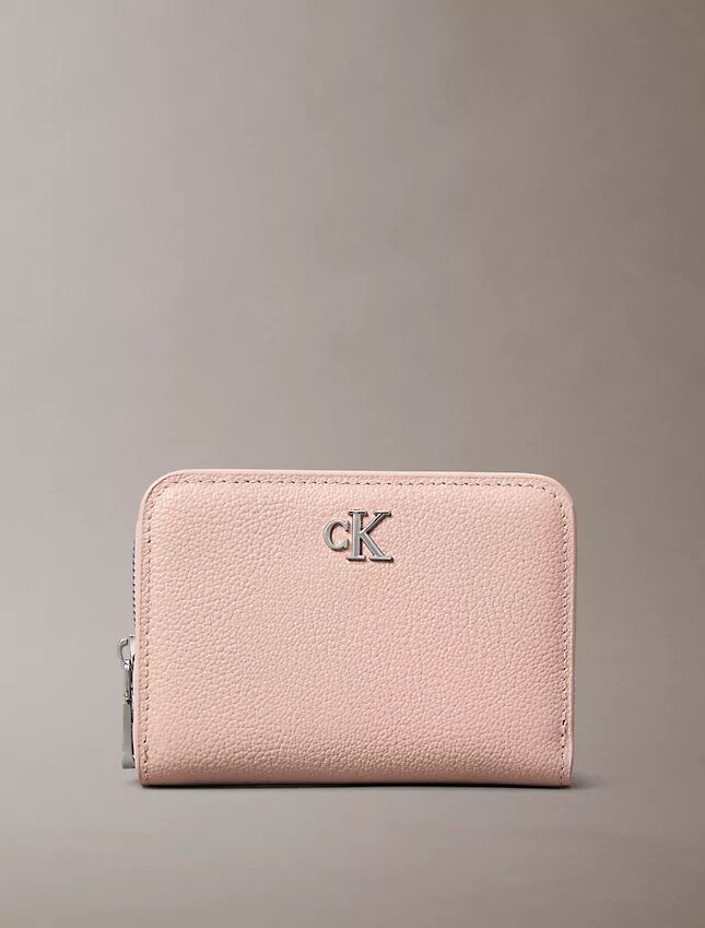 Minimal Monogram Zip Flap Wallet Minimal Monogram Zip Flap Wallet