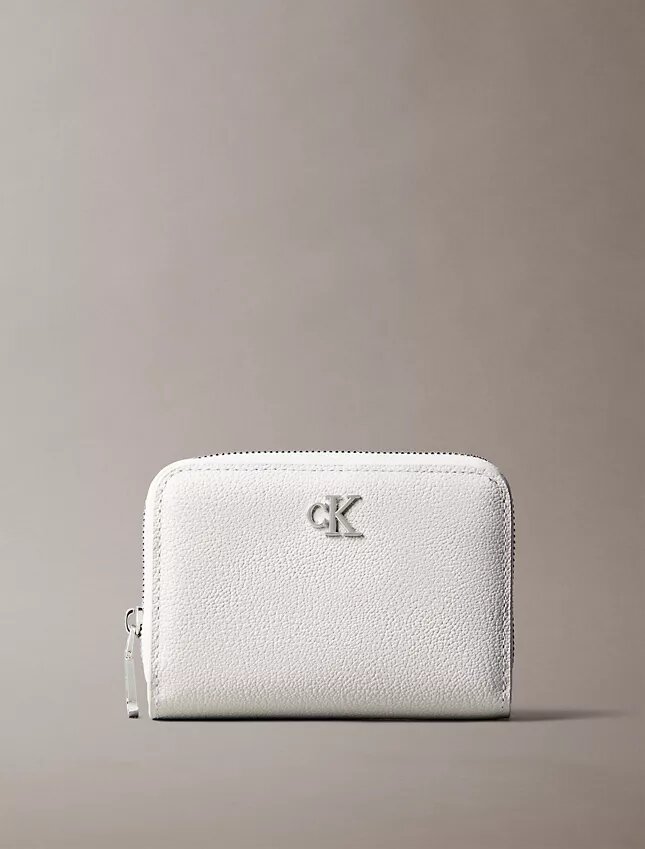 Minimal Monogram Zip Flap Wallet Minimal Monogram Zip Flap Wallet