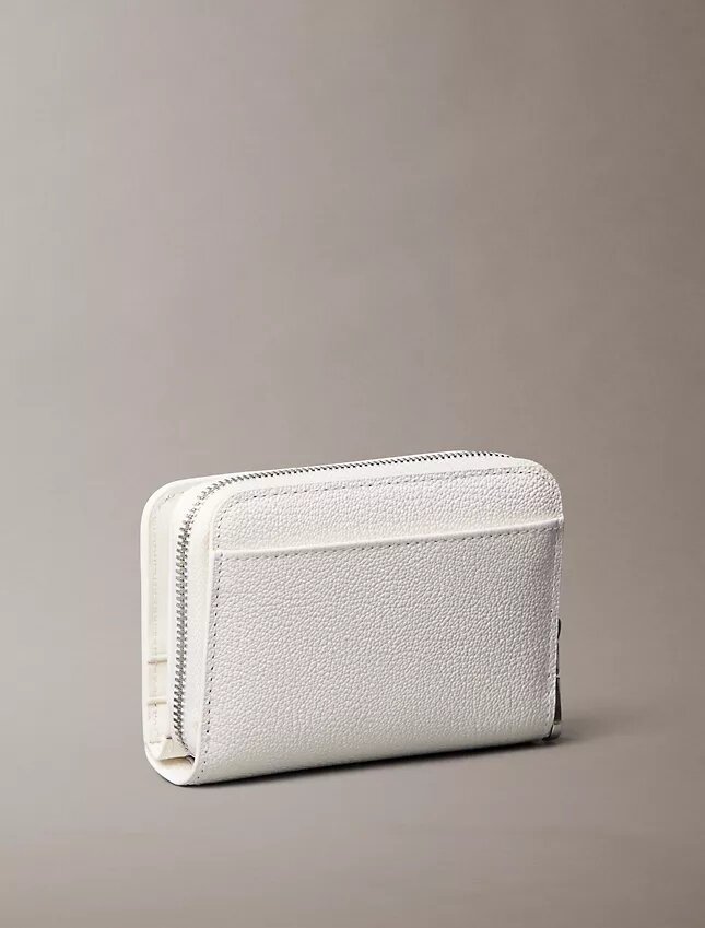 Minimal Monogram Zip Flap Wallet Minimal Monogram Zip Flap Wallet