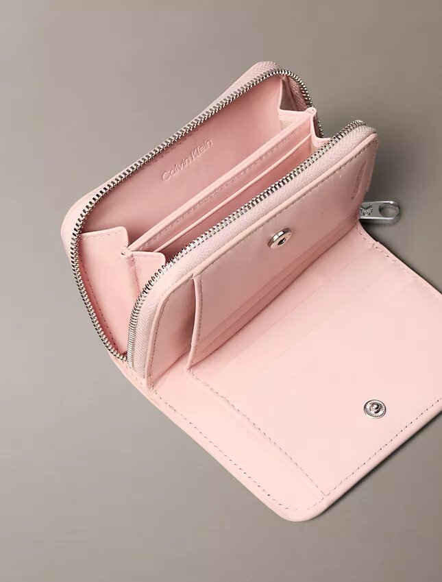 Minimal Monogram Zip Flap Wallet Minimal Monogram Zip Flap Wallet