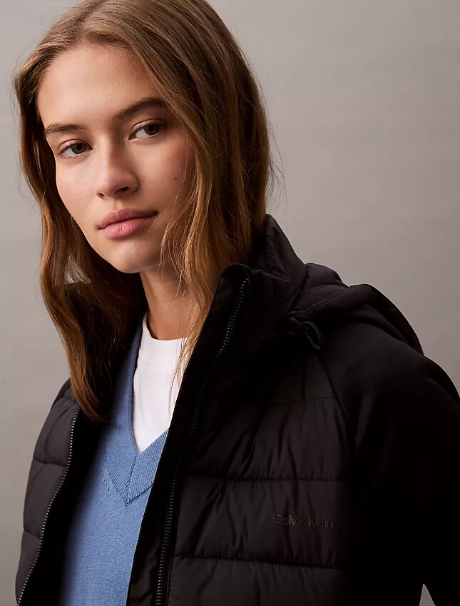 Mixed Media Puffer Jacket Mixed Media Puffer Jacket
