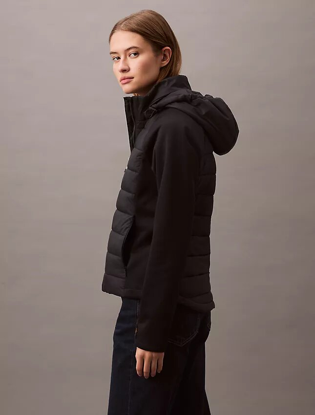 Mixed Media Puffer Jacket Mixed Media Puffer Jacket