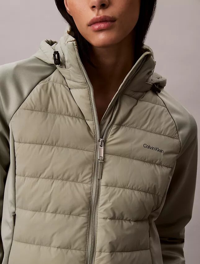 Mixed Media Puffer Jacket Mixed Media Puffer Jacket