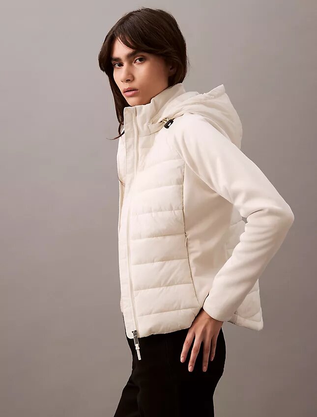Mixed Media Puffer Jacket Mixed Media Puffer Jacket