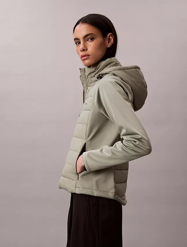 Mixed Media Puffer Jacket Mixed Media Puffer Jacket