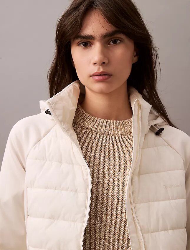 Mixed Media Puffer Jacket Mixed Media Puffer Jacket