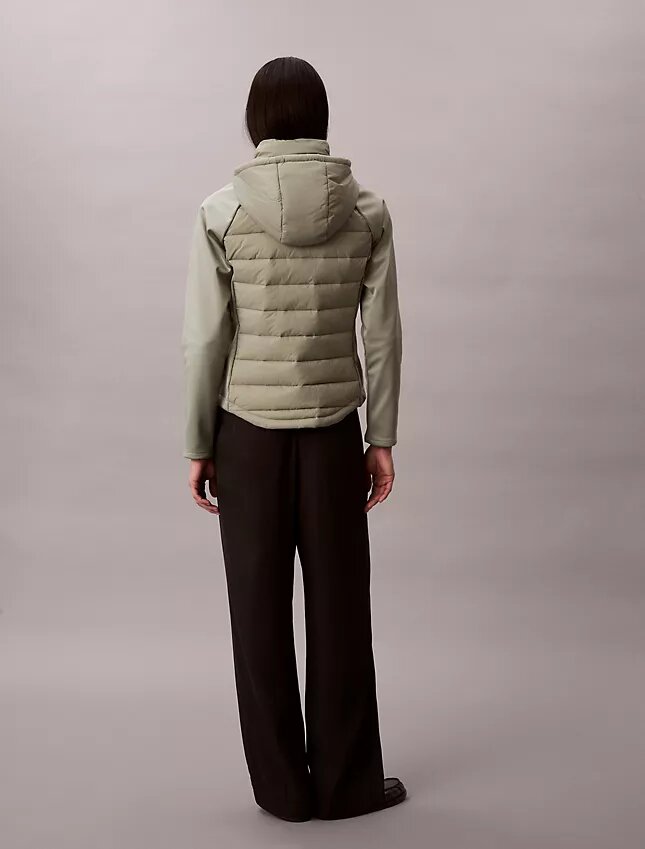 Mixed Media Puffer Jacket Mixed Media Puffer Jacket