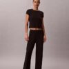 Modal Stretch Drop Needle Baby Tee Modal Stretch Drop Needle Baby Tee