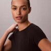 Modal Stretch Drop Needle Baby Tee Modal Stretch Drop Needle Baby Tee