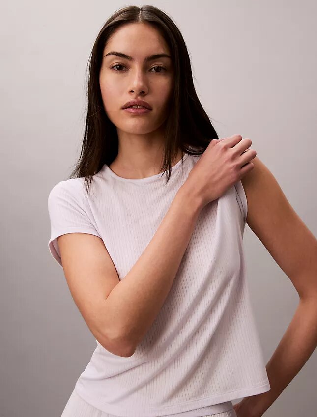 Modal Stretch Drop Needle Baby Tee Modal Stretch Drop Needle Baby Tee