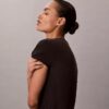Modal Stretch Drop Needle Baby Tee Modal Stretch Drop Needle Baby Tee